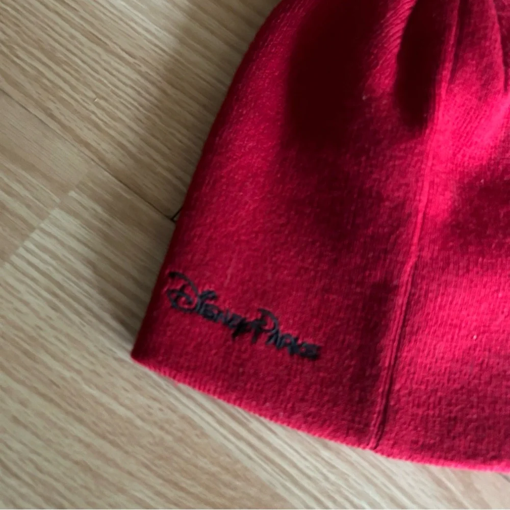 Disney Parks Mickey Mouse Red Fleece Beanie OS